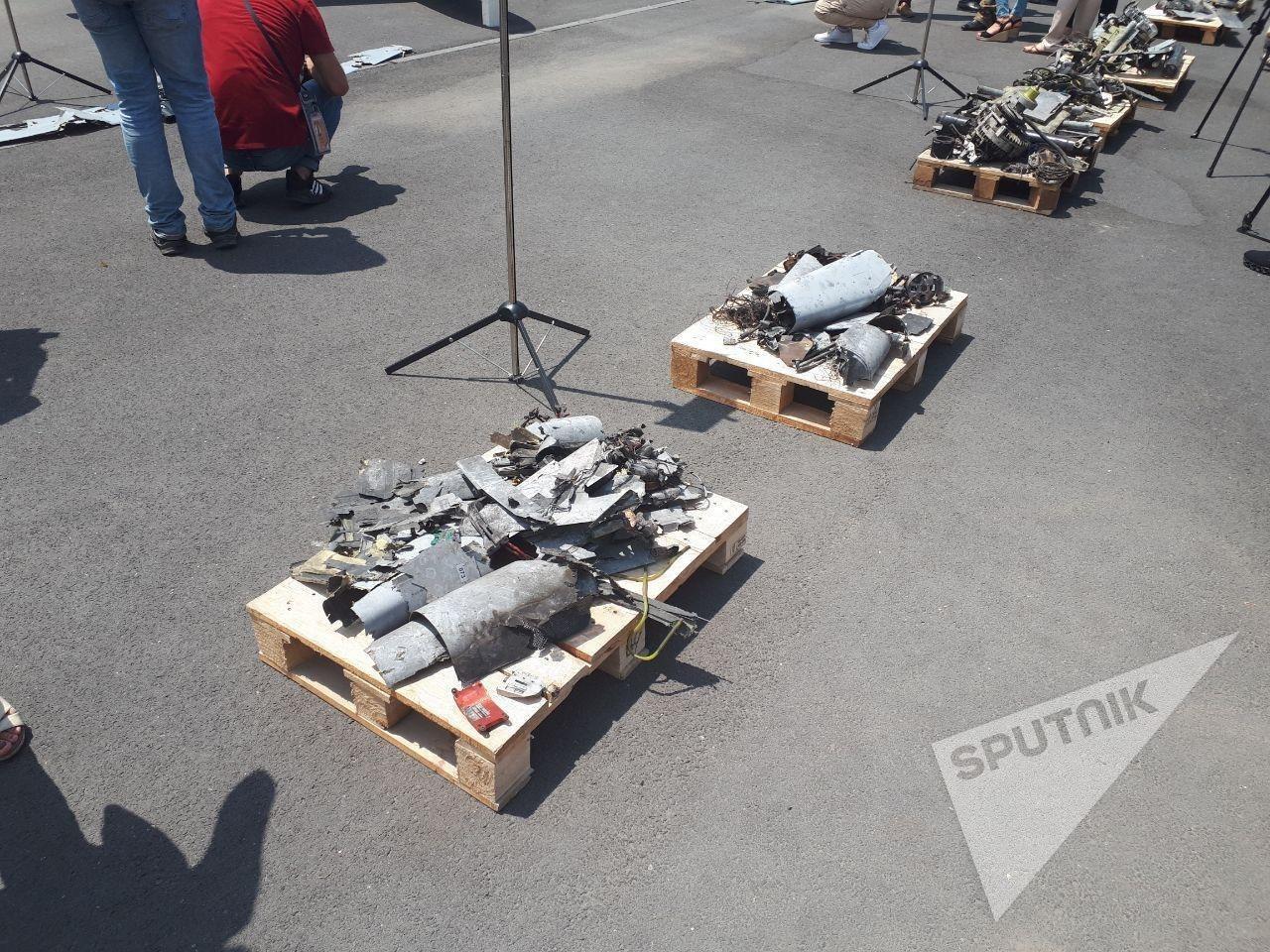 Armenia Showcases Wreckage Of Azerbaijani UAVs Used Along Border