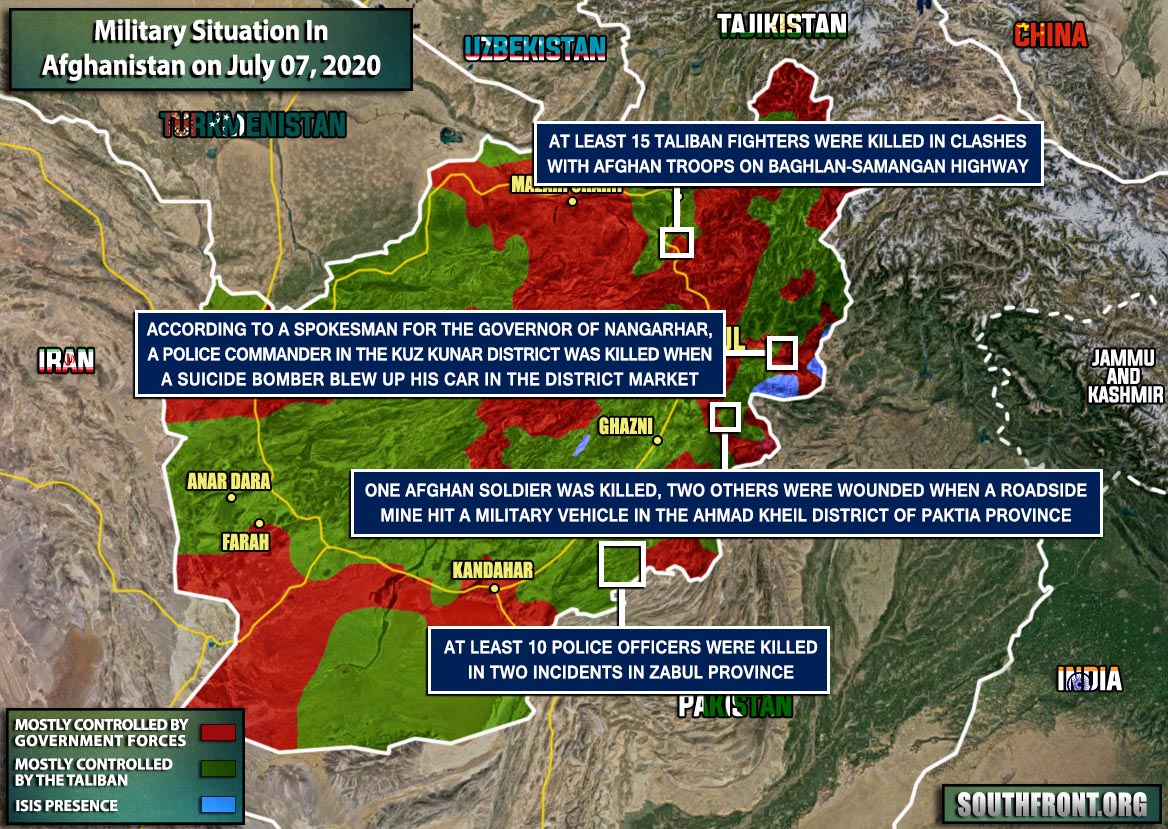 Military Situation In Afghanistan On July 7, 2020 (Map Update)