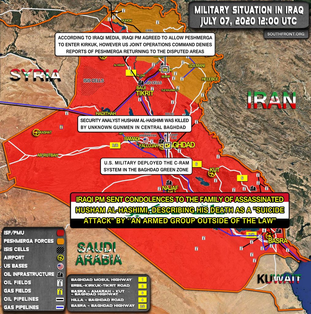 Military Situation In Iraq On July 7, 2020 (Map Update)