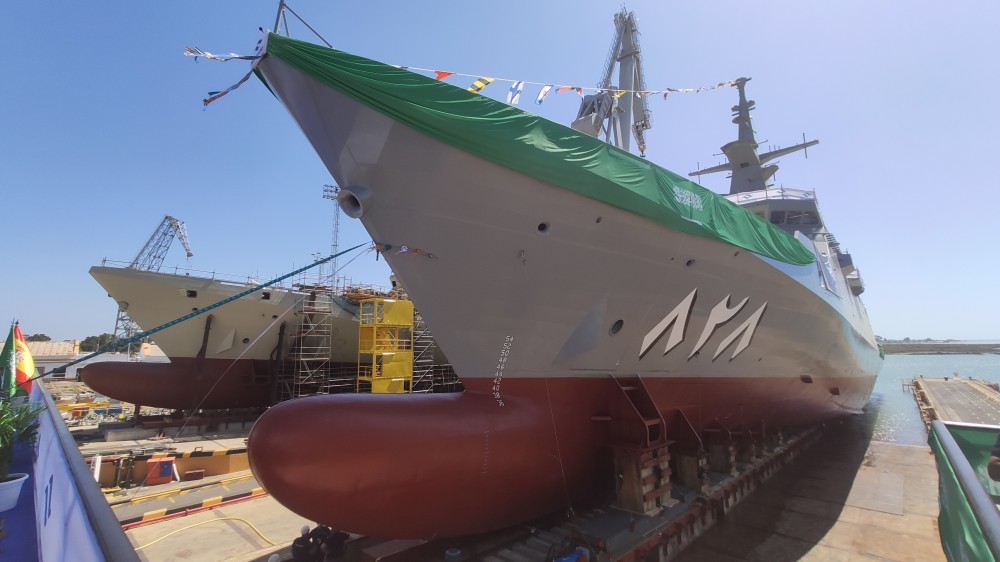 Spain Launches First Of Fire Corvettes For Saudi Arabia's Navy