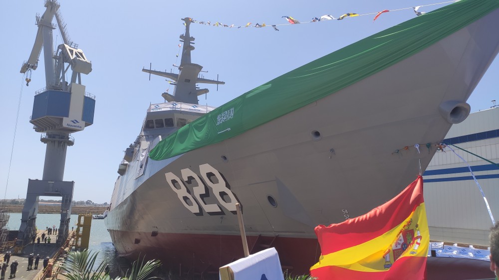 Spain Launches First Of Fire Corvettes For Saudi Arabia's Navy