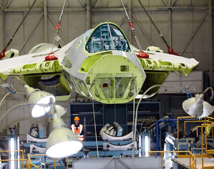 Russian Workshop Implementing System To Serially Produce 5th Gen Su-57 Fighter Jets