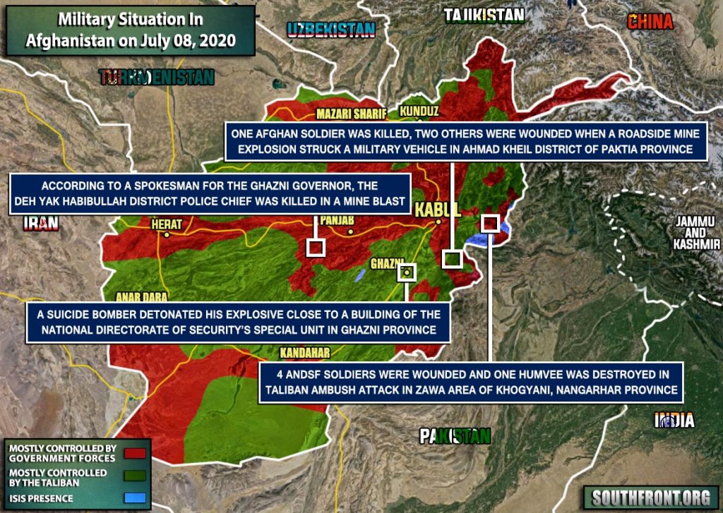 Military Situation In Afghanistan On July 8, 2020 (Map Update)