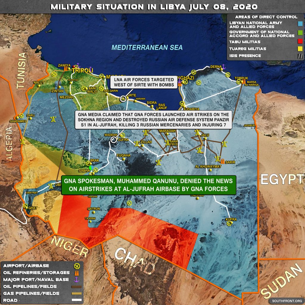 Military Situation In Libya On July 8, 2020 (Map Update)