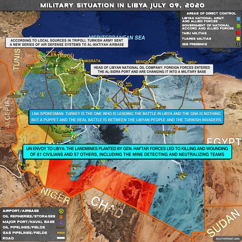 Military Situation In Libya On July 9, 2020 (Map Update)