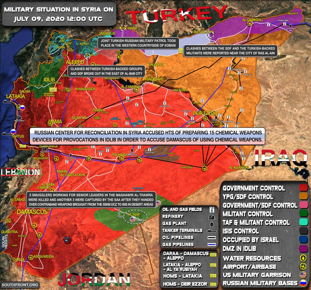 Military Situation In Syria On July 9, 2020 (Map Update)