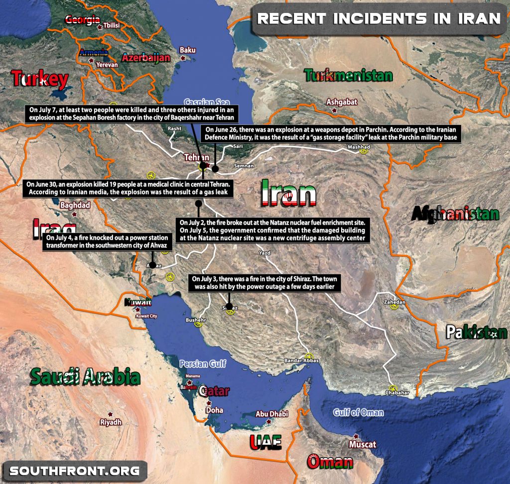 Wave Of Explosions And Fires At Critical Infrastructure Objects Hits Iran. Sabotage Or Accidents?