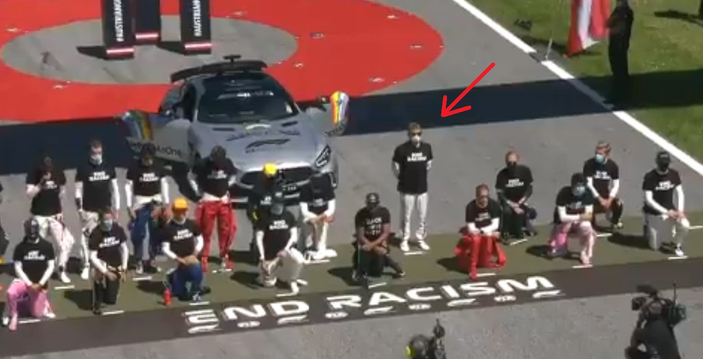 'Russians Take Knee Before Homeland, Flag And God': Formula 1 Driver Refuses To Kneel For BLM Propaganda