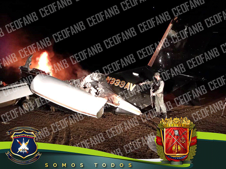 Venezuela’s Armed Forces Shot Down Drug Plane (Photos)