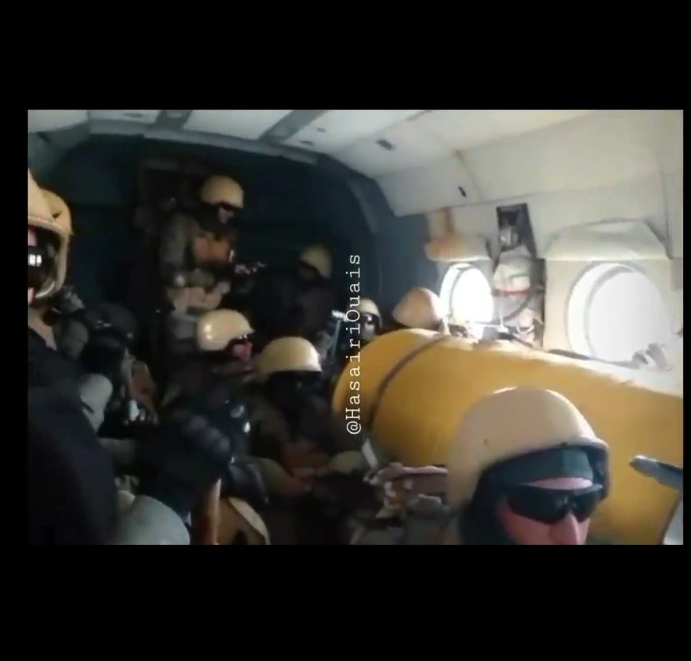 Video Shows Alleged Russian Mercenaries In Helicopter Above Benghazi Libya