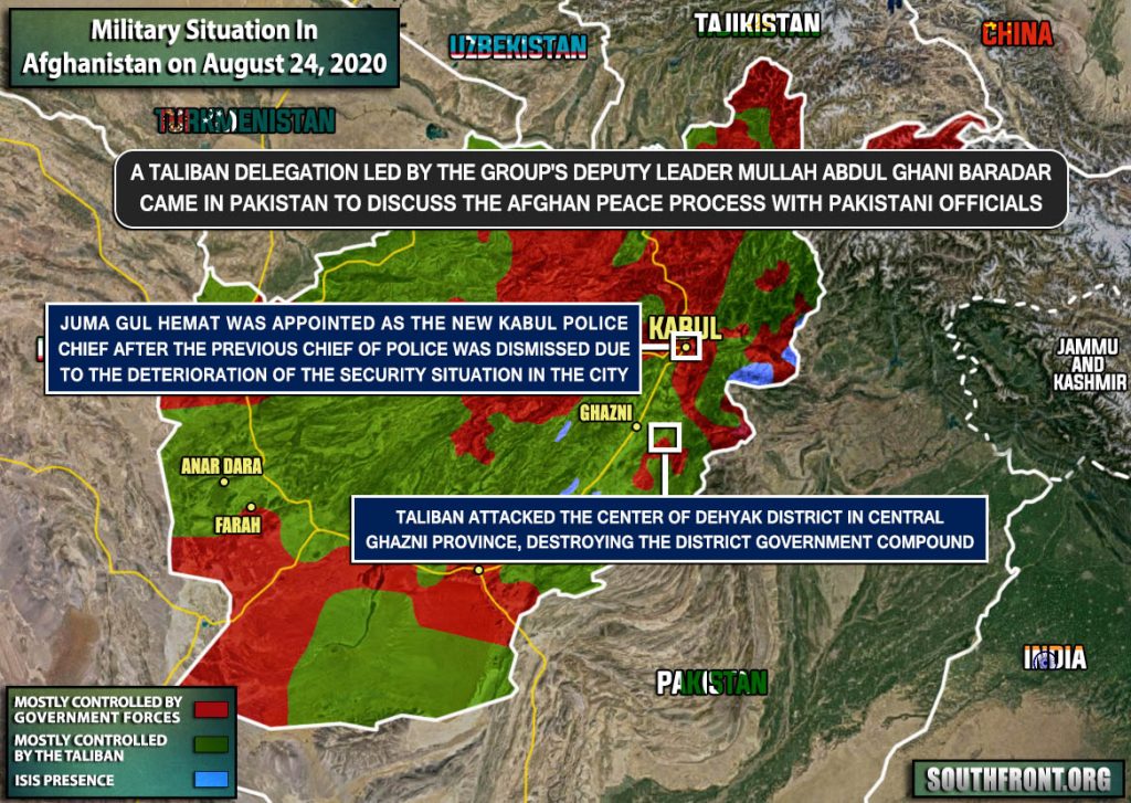 Military Situation In Afghanistan On August 24, 2020 (Map Update)