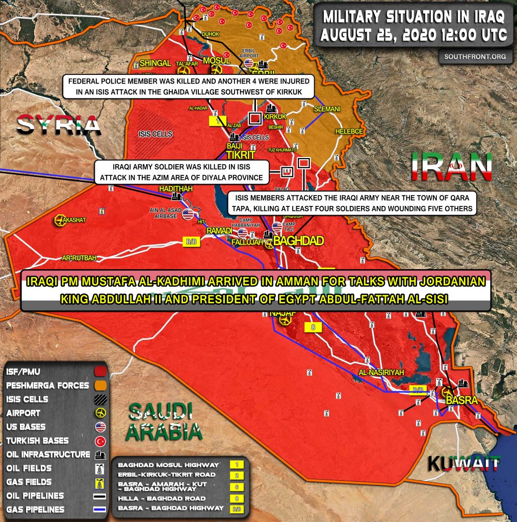 Military Situation In Iraq On August 25, 2020 (Map Update)