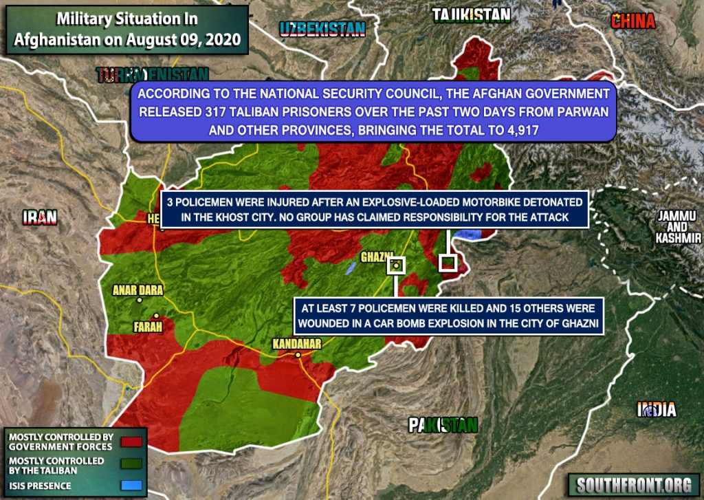 Military Situation In Afghanistan On August 9, 2020 (Map Update)