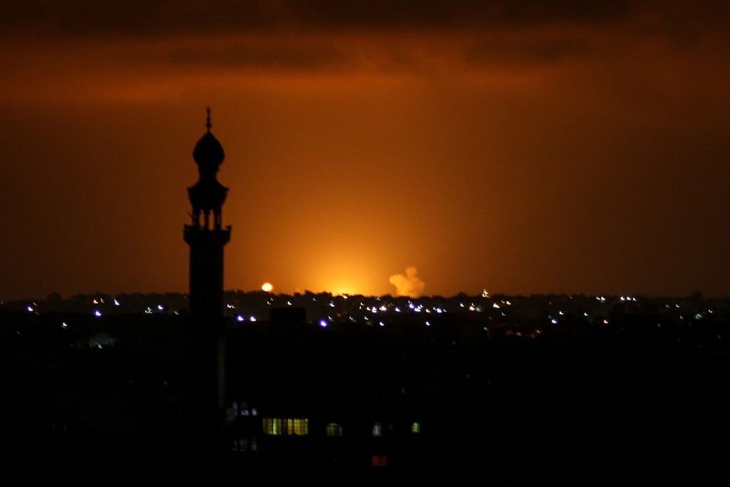 IDF Strikes Hamas Targets In Gaza Following "Historic" Gulf Normalization Deal