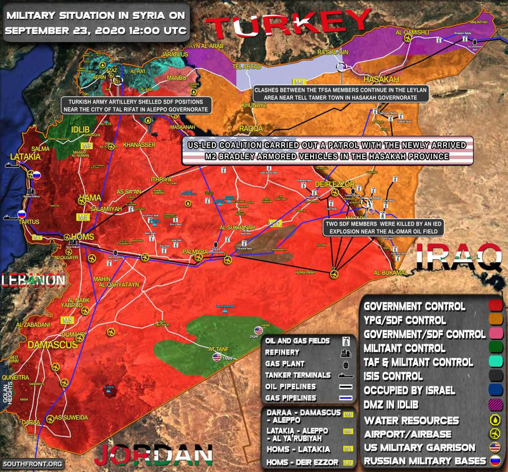 Military Situation In Syria On September 23, 2020 (Map Update)