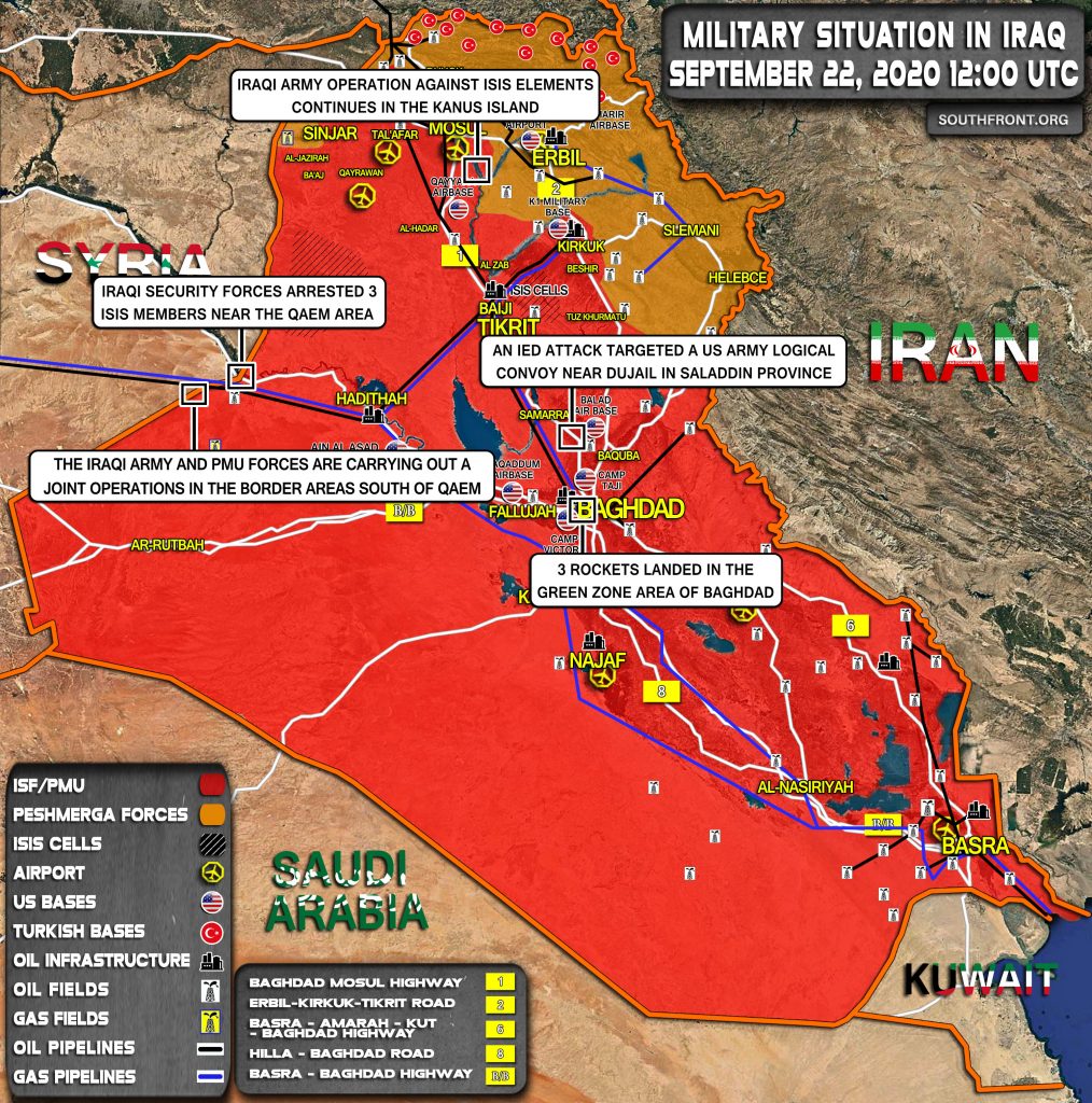 Military Situation In Iraq On September 22, 2020 (Map Update)