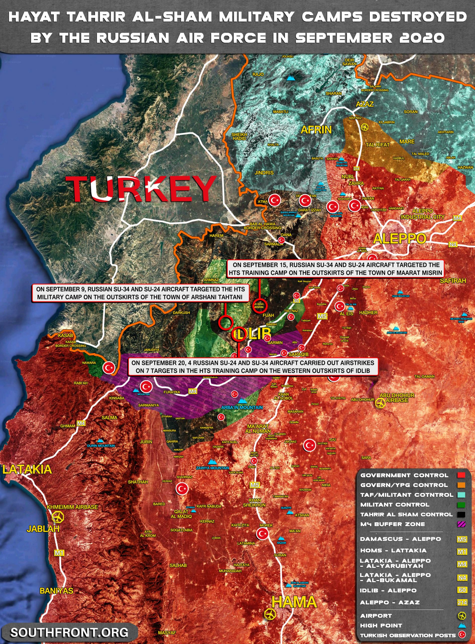 Russian Aerospace Forces Destroyed Three Training Camps In Syria’s Greater Idlib – Report