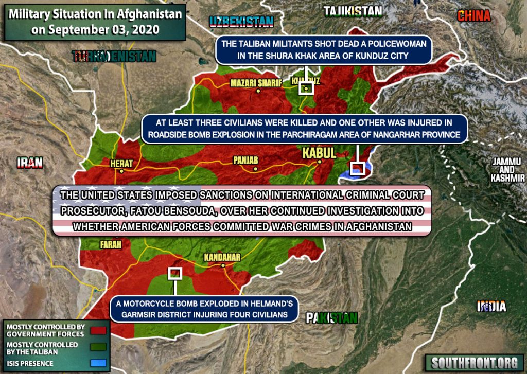 Military Situation In Afghanistan On September 3, 2020 (Map Update)