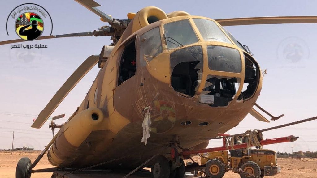 Turkish-backed Forces Captured Mi-8 Helicopter Of Libyan National Army (Photos, Map)