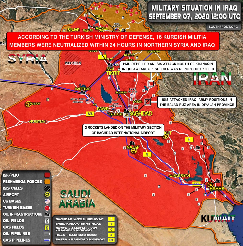 Military Situation In Iraq On September 7, 2020 (Map Update)