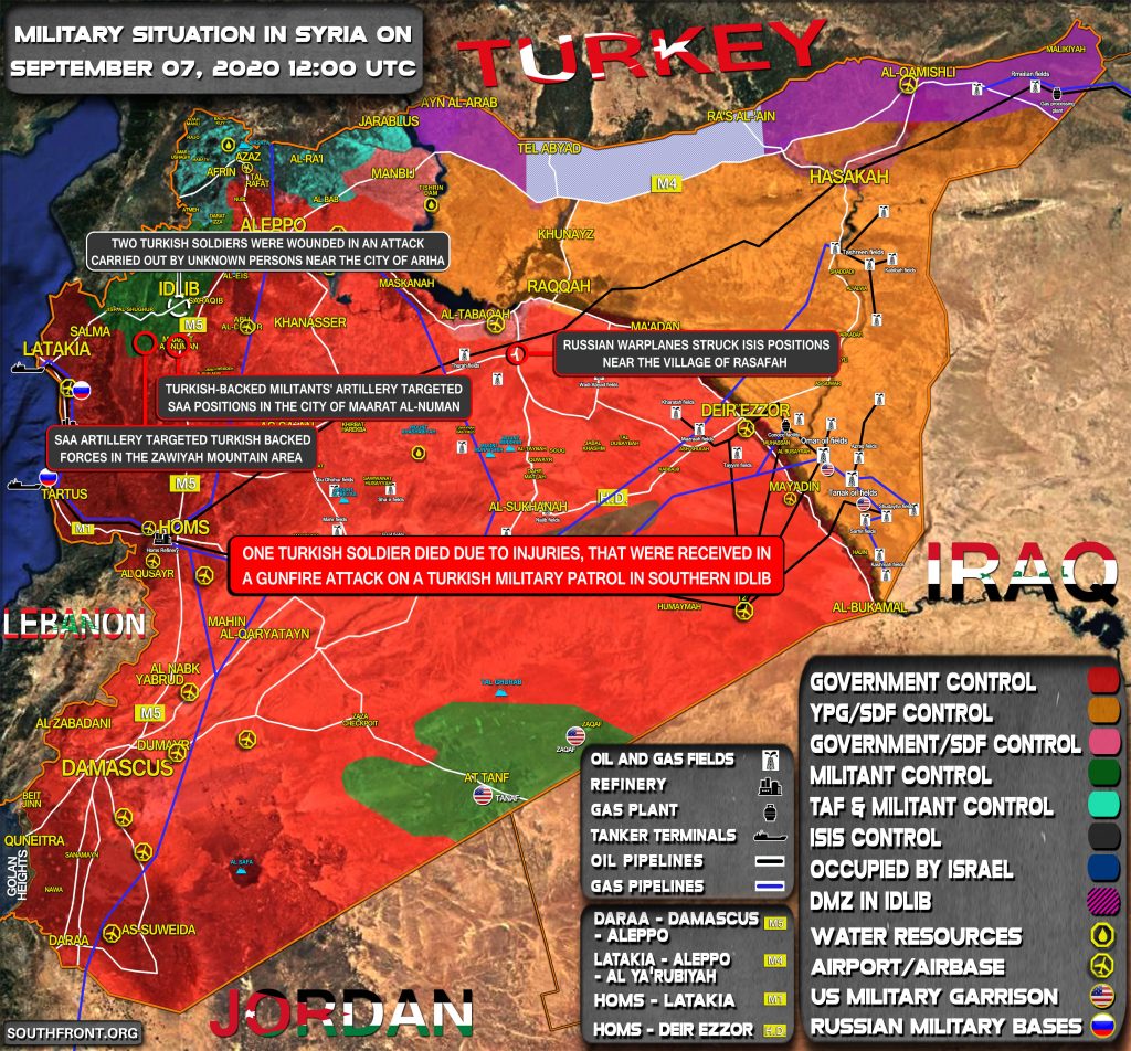 Military Situation In Syria On September 7, 2020 (Map Update)