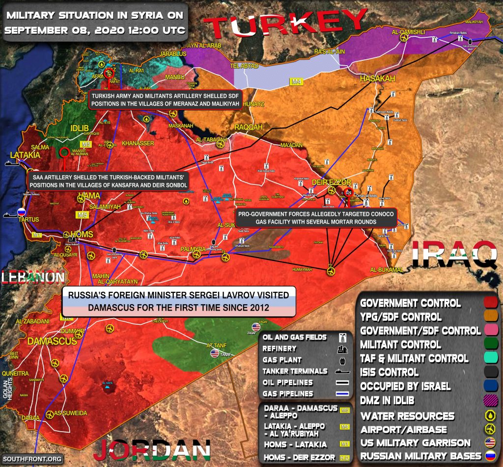 Military Situation In Syria On September 8, 2020 (Map Update)