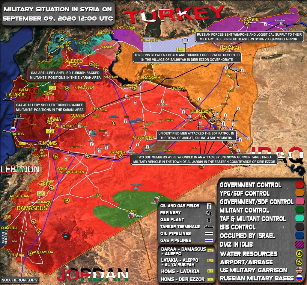 Military Situation In Syria On September 9, 2020 (Map Update)