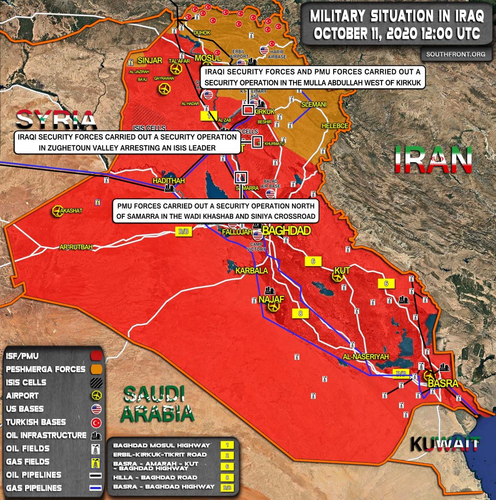 Military Situation In Iraq On October 11, 2020 (Map Update)