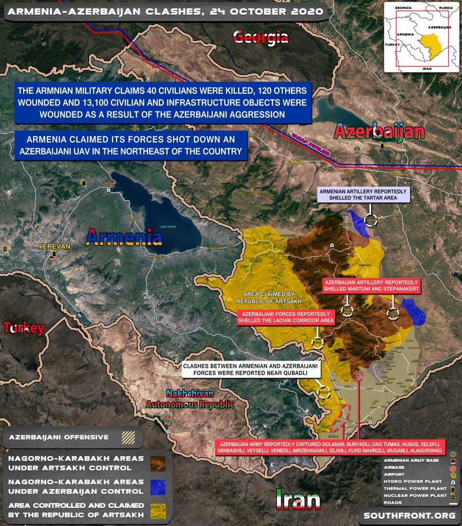 Armenian-Azerbaijani War: Military Situation In Nagorno-Karabakh On October 24, 2020