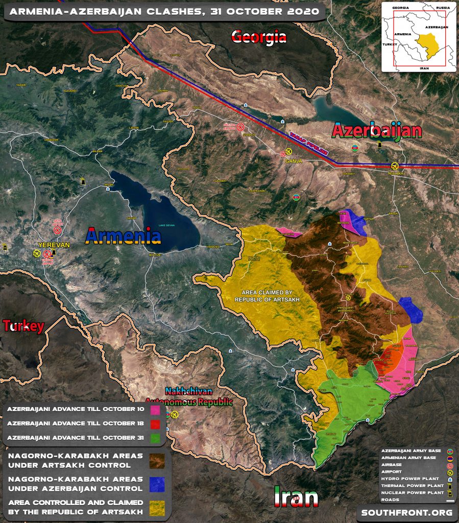 Map Update: Progress Of Azerbaijani Advance In Karabakh And Failed Ceasefires