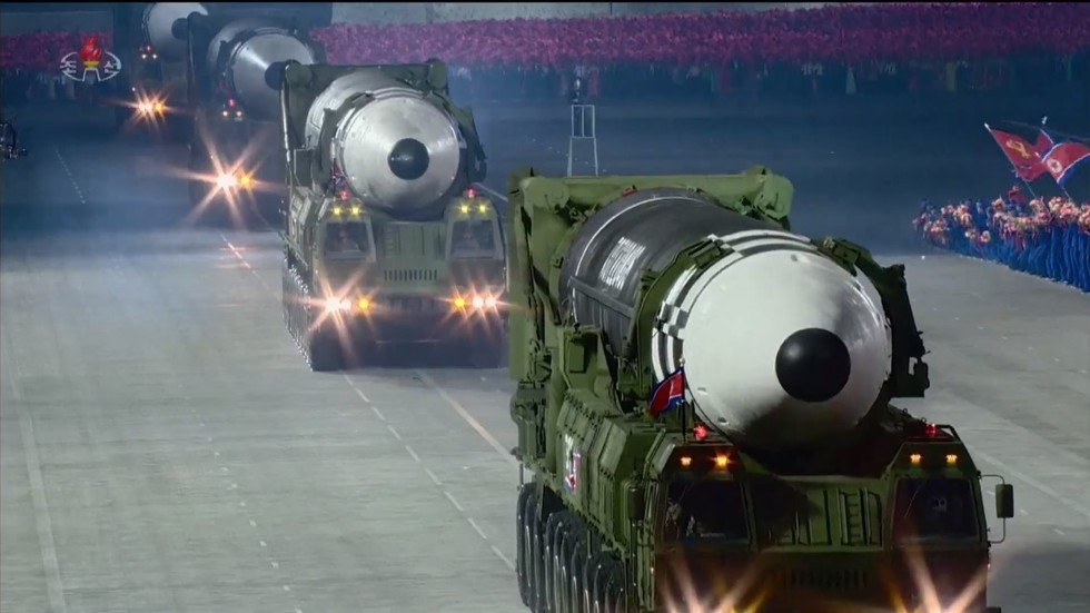 North Korea Showcases New ICBM At Military Parade Marking 75th WPK Anniversary