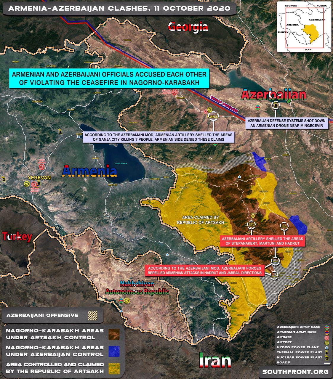 Armenian Forces Repelled Azerbaijani Attack, Shot Down Drone (Videos)