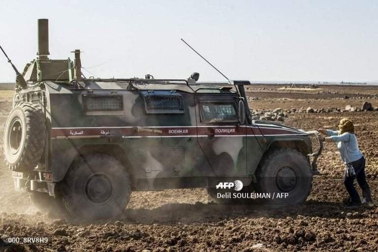 Russian Patrol Blocked In Al-Hasakah, Media Accidentally There To Take Photos And Shoot Video