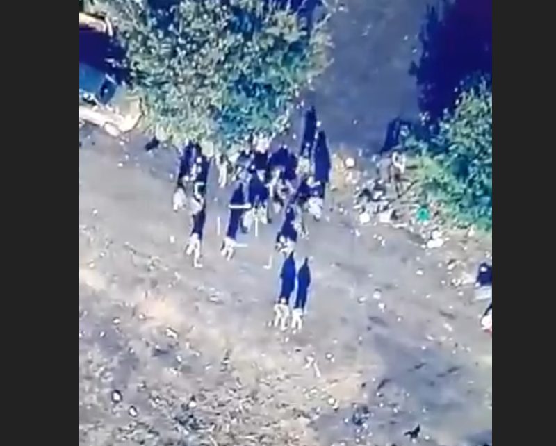 Azerbaijani Drone Films Strike On Armenian Troops In Karabakh