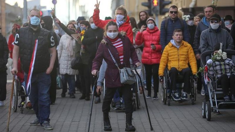 Elderly, Disabled, Women. Face Of Protests In Belarus