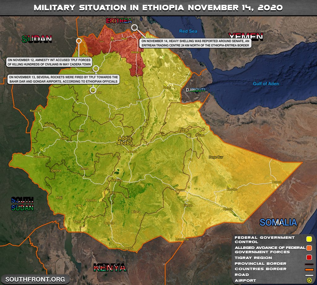 At Least Two Missiles Hit Ethiopian Airports As War In Tigray Widens