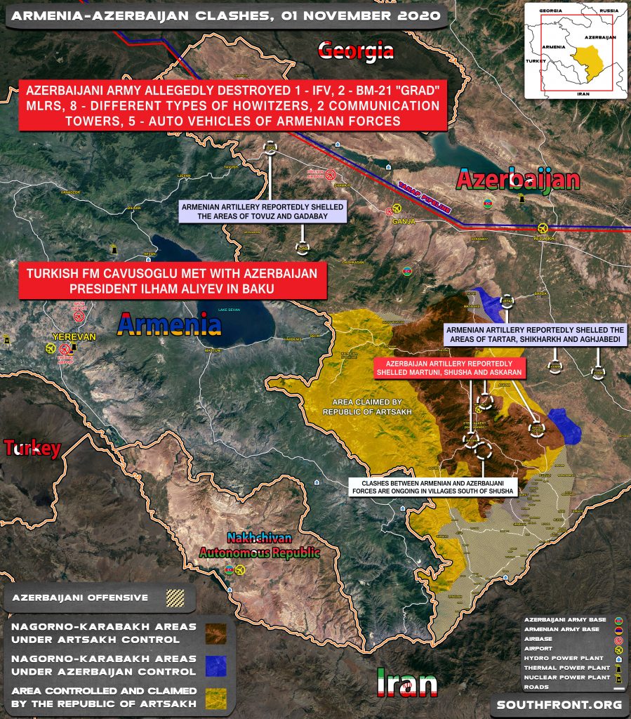 Armenian-Azerbaijani War: Military Situation In Nagorno-Karabakh On November 1, 2020