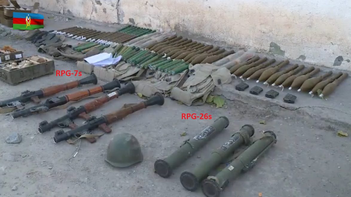 Azerbaijani Military Seized Heavy Guns, Guided Missiles From Armenian Troops (Video)