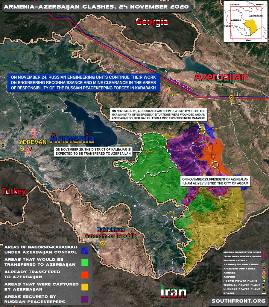 Map Update: Military Situation In Nagorno-Karabakh On November 24, 2020