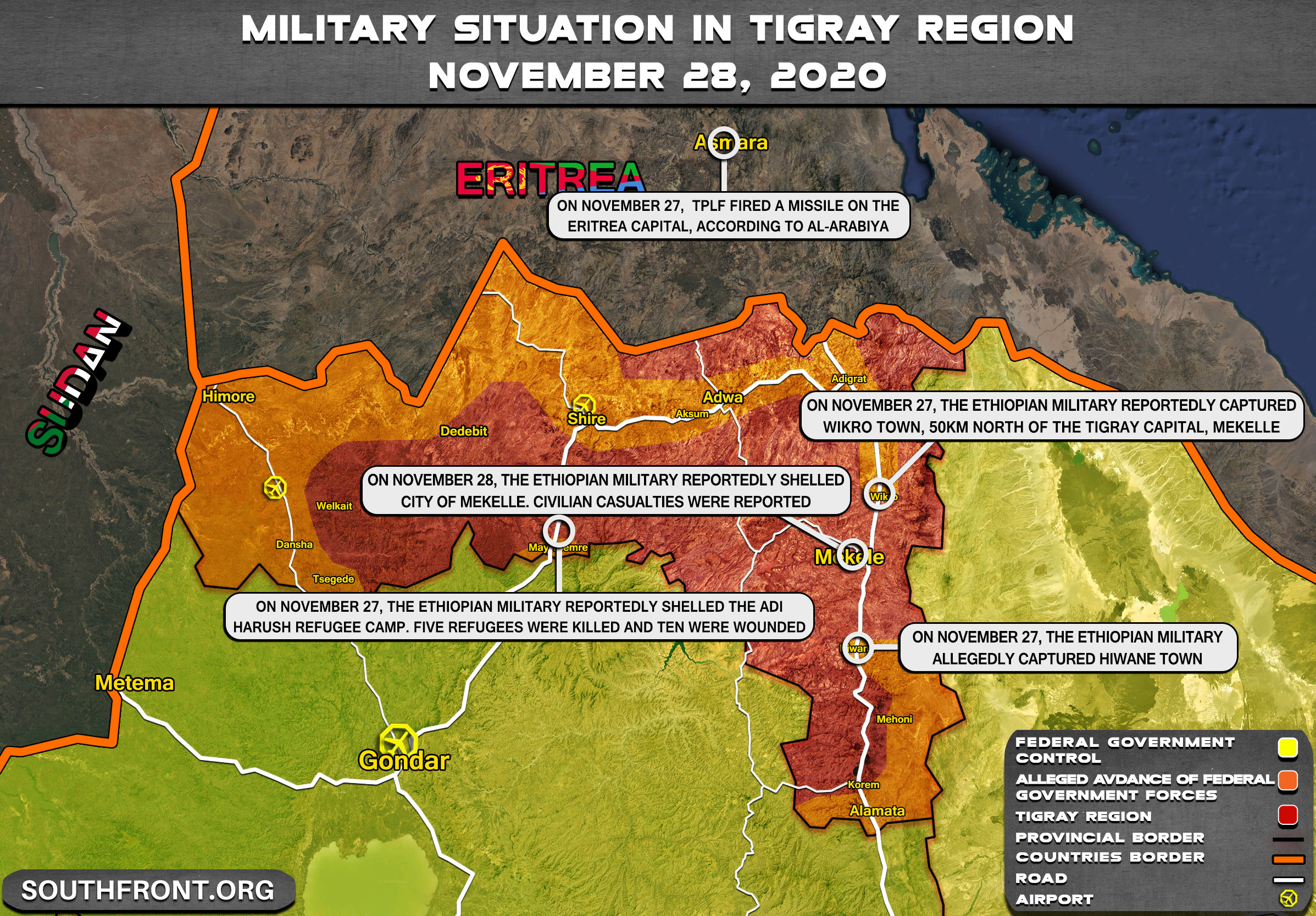 Final Offensive: Ethiopian Government Forces Captured Tigray's Capital (Updated)