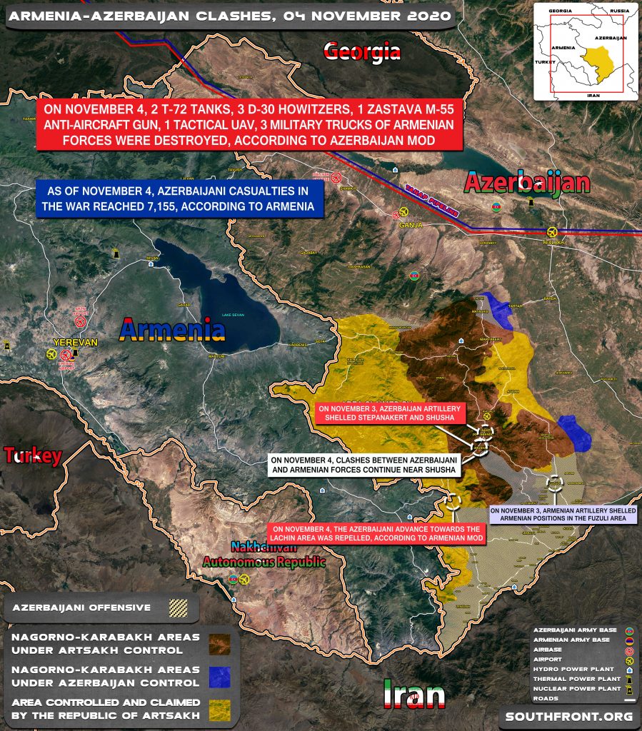 Armenian-Azerbaijani War: Military Situation In Nagorno-Karabakh On November 4, 2020