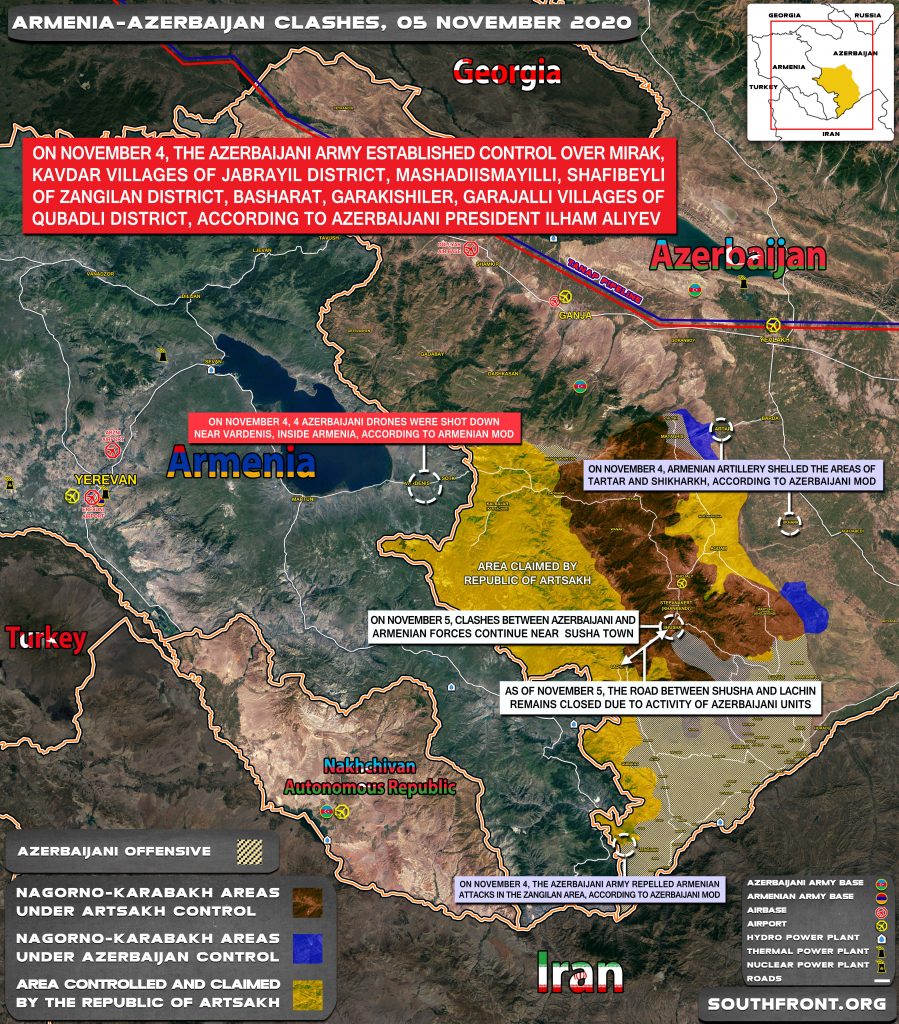 Armenian-Azerbaijani War: Military Situation In Nagorno-Karabakh On November 5, 2020