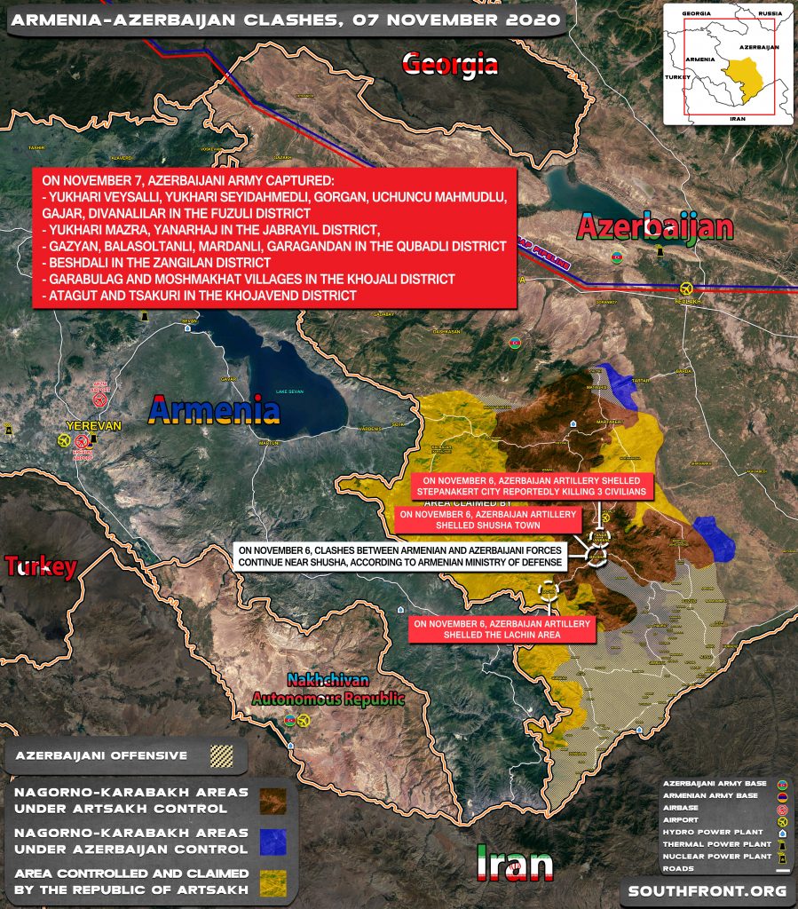 Armenian-Azerbaijani War: Military Situation In Nagorno-Karabakh On November 7, 2020