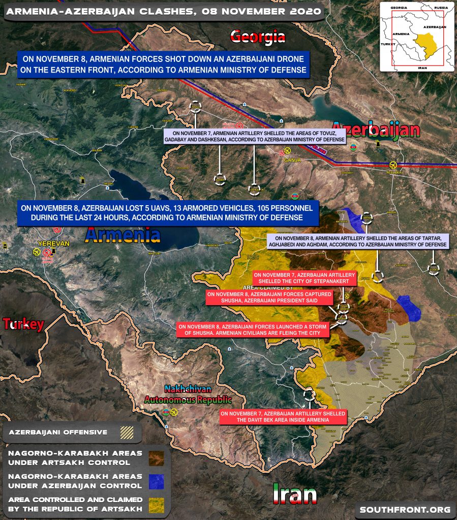 Armenian-Azerbaijani War: Military Situation In Nagorno-Karabakh On November 8, 2020