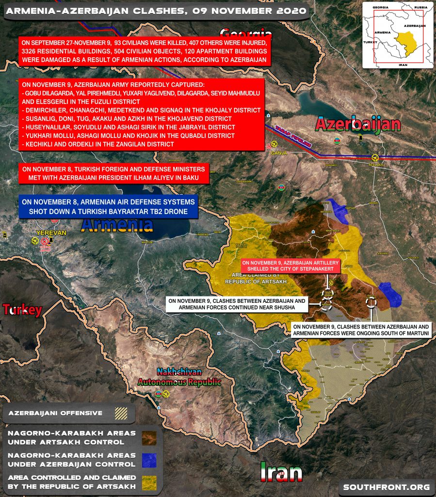 Armenian-Azerbaijani War: Military Situation In Nagorno-Karabakh On November 9, 2020