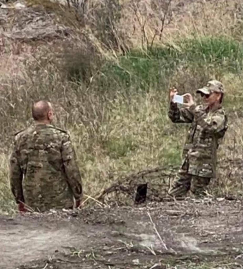 Karabakh Rambo: Azerbaijani President Drives Armoured Vehicle In Another District Captured From Armenians