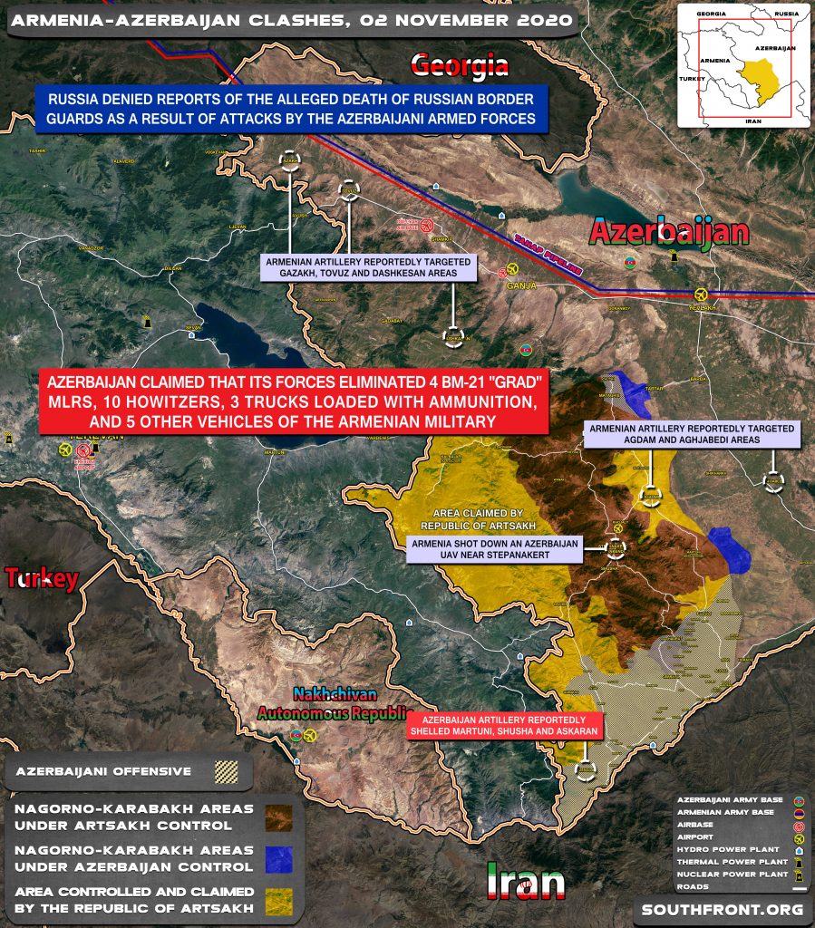 Armenian-Azerbaijani War: Military Situation In Nagorno-Karabakh On November 2, 2020