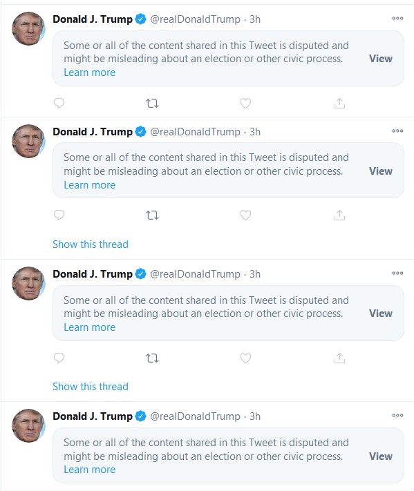 Twitter Launches Full-Scale Censorship Of Trump. Biden And MSM Outlets Make Coordinated Announcement Declaring Biden President-Elect