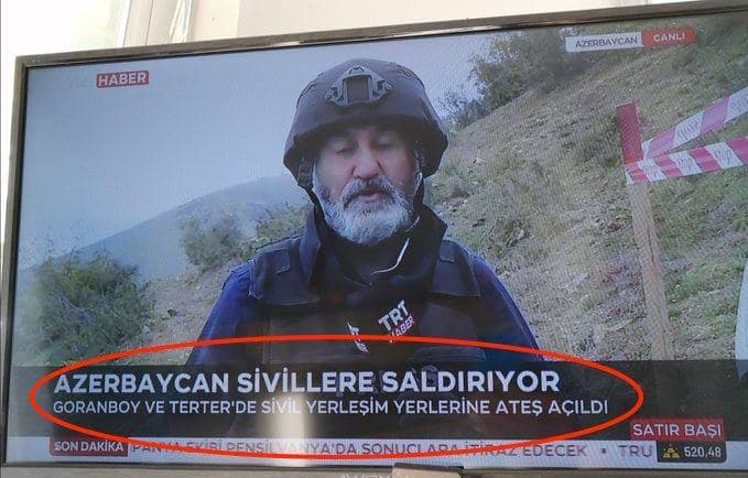 Accidental Truth: Turkish State TV Reports Azerbaijani Attack On Civilians In Nagorno-Karabakh