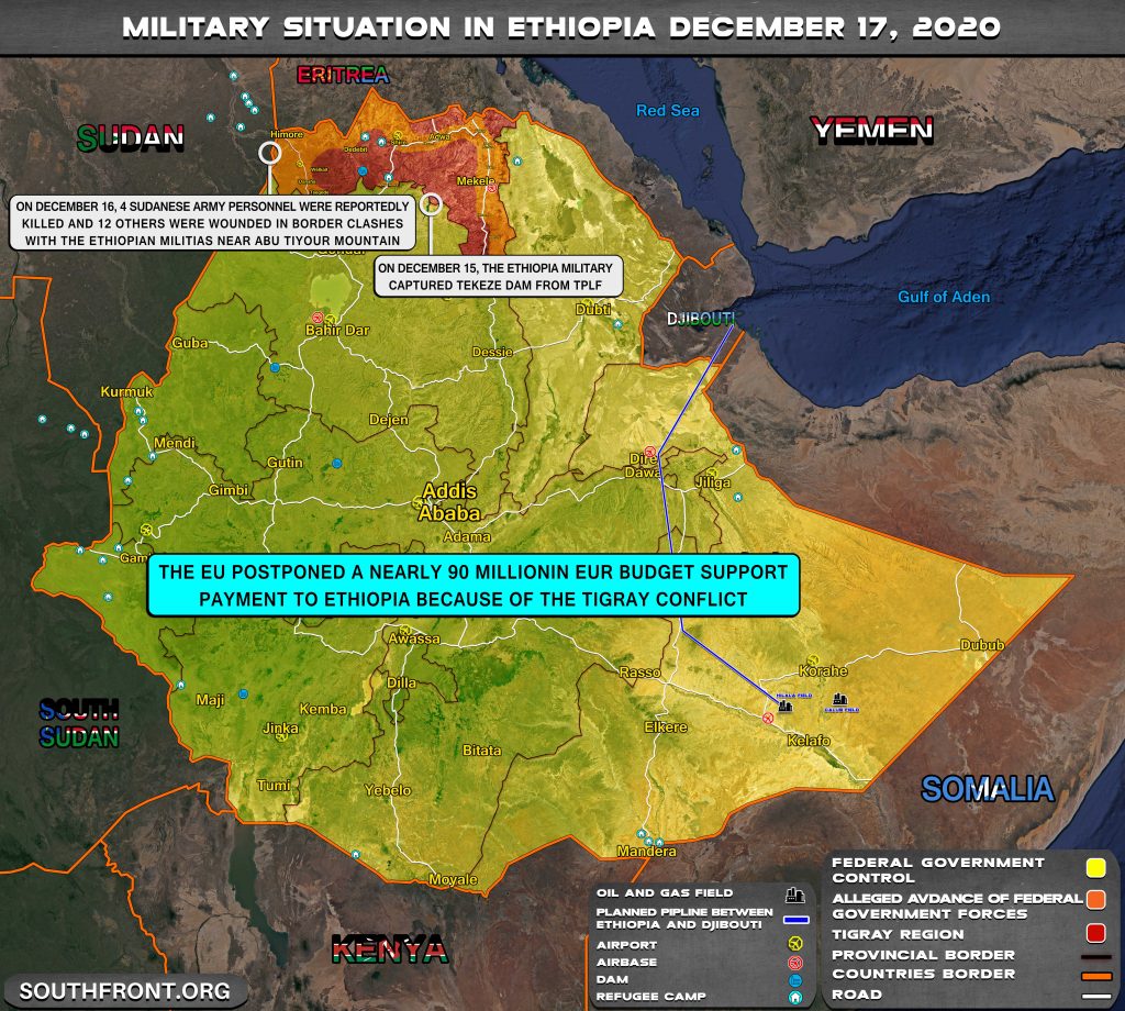 Sudan Claims Its Border Patrol Ambushed By Ethiopian Forces. President Of Tigray Region Reportedly Requests Asylum in South Sudan